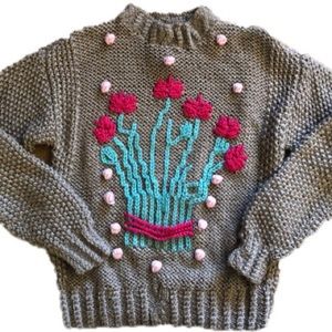 vintage hand knit sweater